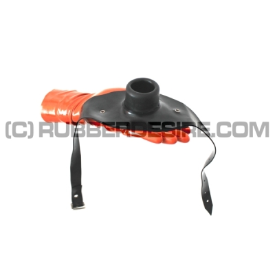 Latex-Ring-Knebel 3cm mit Riemen